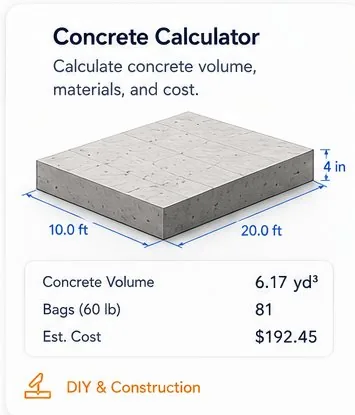 Concrete Calculator