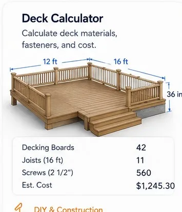 Deck Calculator