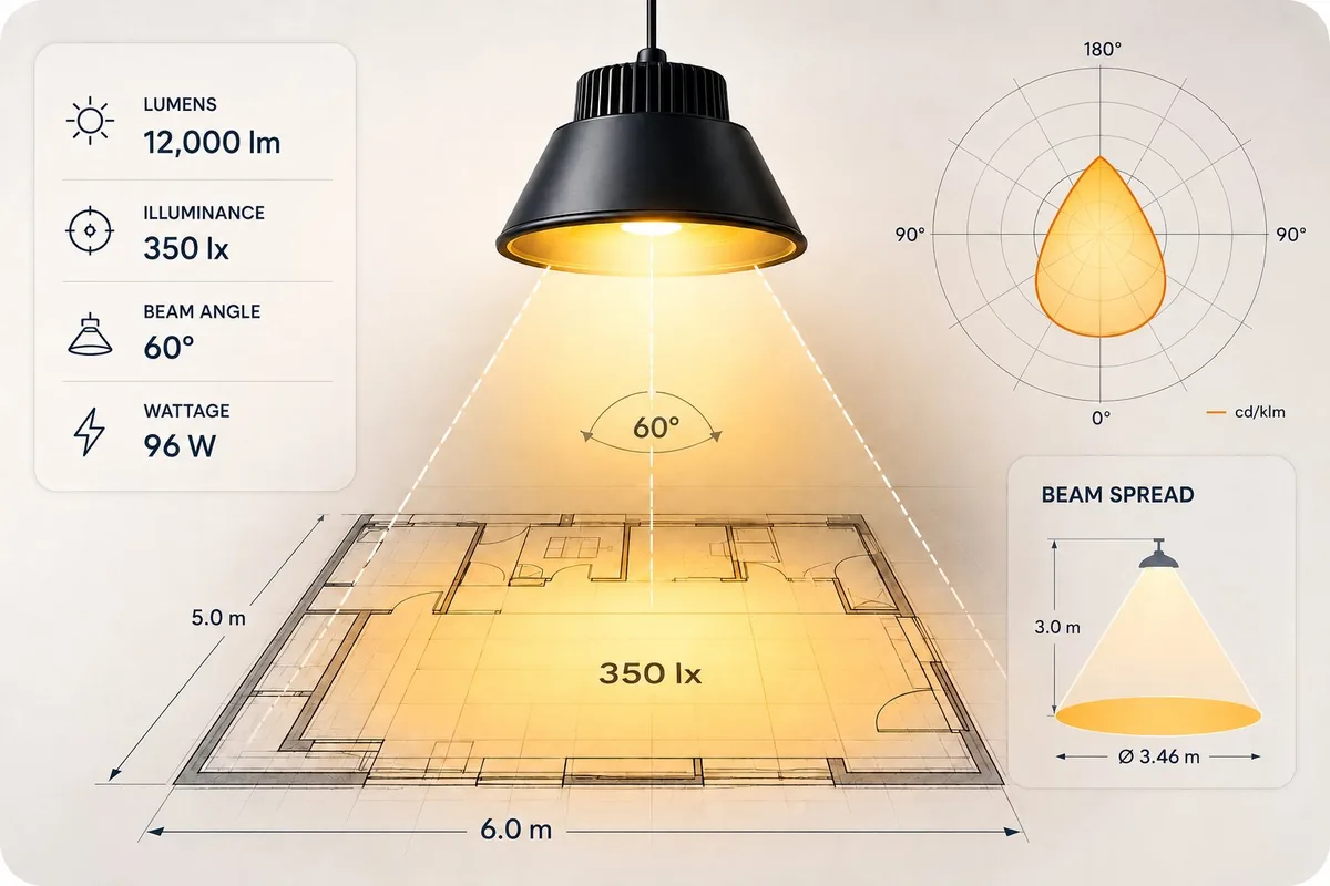 Lighting calculators — lumens, lux and beam spread